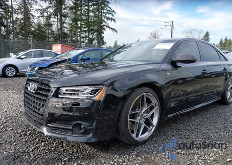 2016 Audi S8 4.0T Plus из США, поврежденный, VIN WUAJ5AFD9GN900529
